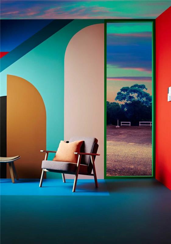 Ζωντανές ιδέες και τάσεις για το 2016, οι ιδέες διακόσμησης συνδυάζουν χρώματα τοίχων