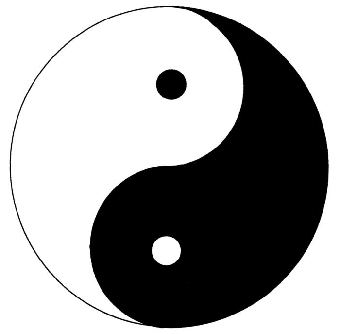 σύμβολο yin yang που σημαίνει ολότητα