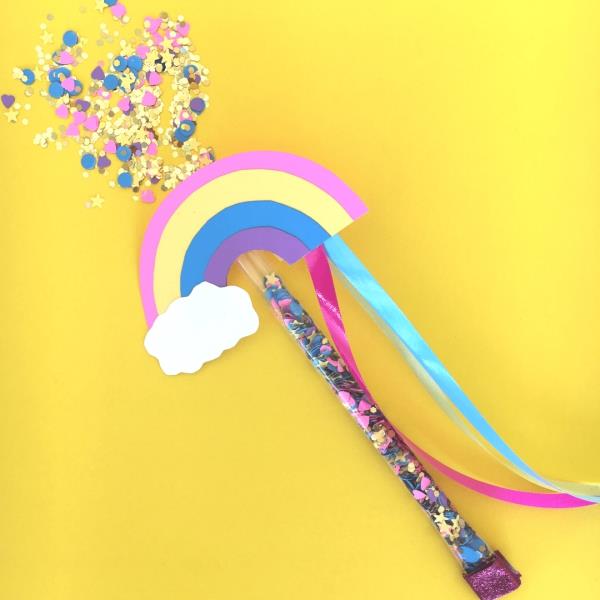 Magic wand tinker with children for Halloween or Mardi Gras - ιδέες και οδηγίες νεράιδες με μαχαίρι ουράνιου τόξου