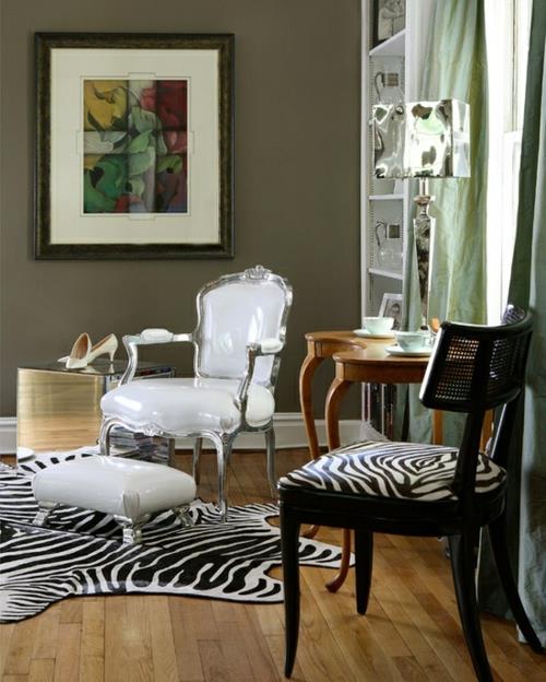 Καρέκλα κάλυψης μοτίβου Zebra και Leopard