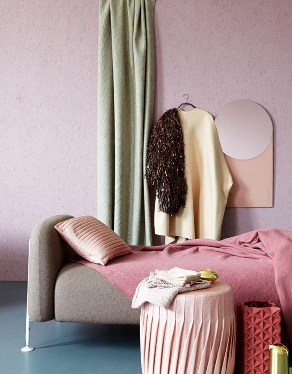 Ιδέες επίπλωσης δωματίου ροζ τοίχος