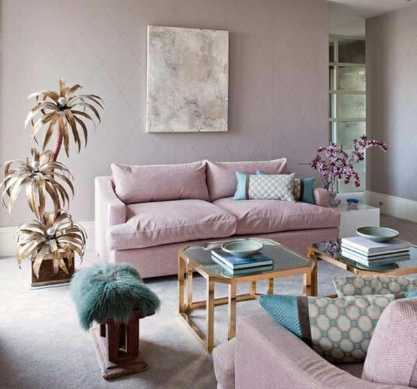 Ιδέες για επίπλωση δωματίου ζωντανά μοβ ροζ