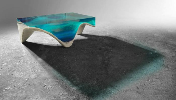 ακρυλικό γυάλινο τραπέζι σαλονιού τραπεζάκι τραπεζαρίας τραπέζι τραπεζιού εποξειδικά καινοτόμα υλικά