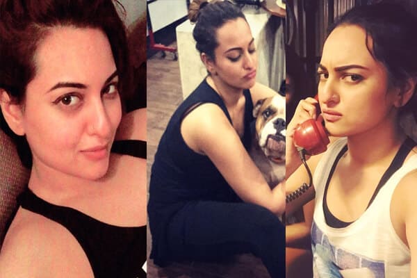 Makyajsız ünlüler Sonakshi Sinha