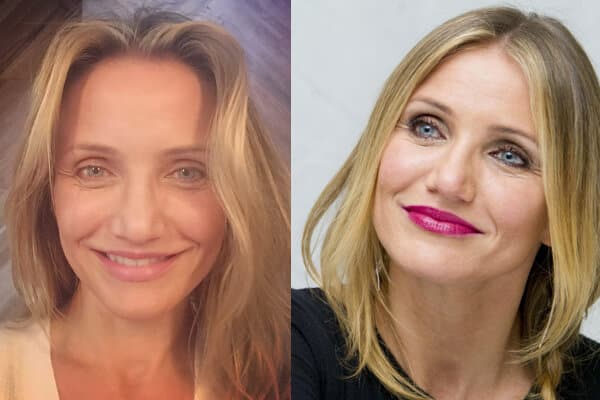 Įžymybių be makiažo nuotraukos Cameron Diaz