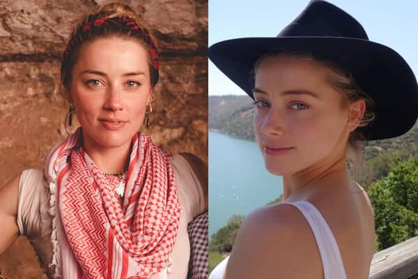 Karštos įžymybės be makiažo Amber Heard