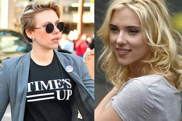 Įžymybių be makiažo Scarlett Johansson atvaizdai