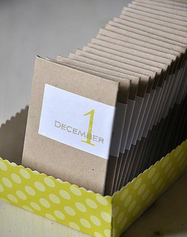 tinker advent calendar μόνοι σας με χάρτινους φακέλους