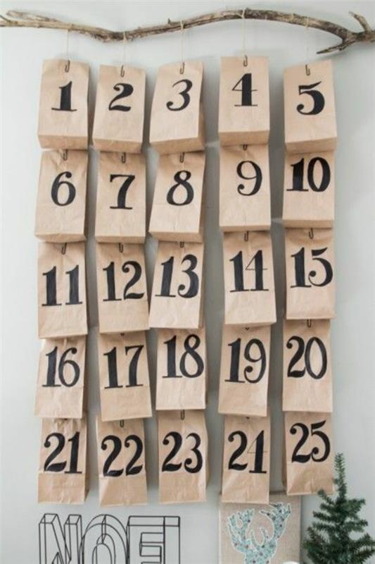 tinker advent calendar μόνοι σας αριθμημένες χάρτινες σακούλες γεμίστε το ημερολόγιο έλευσης