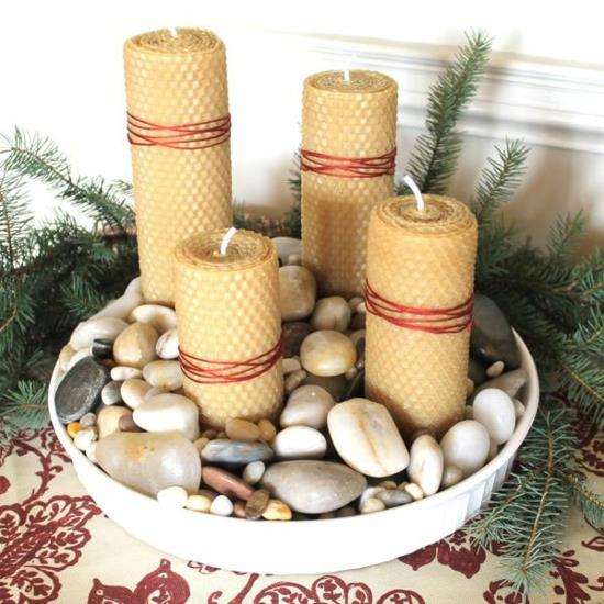 tinker advent στεφάνι πέτρες από κερί μέλισσας