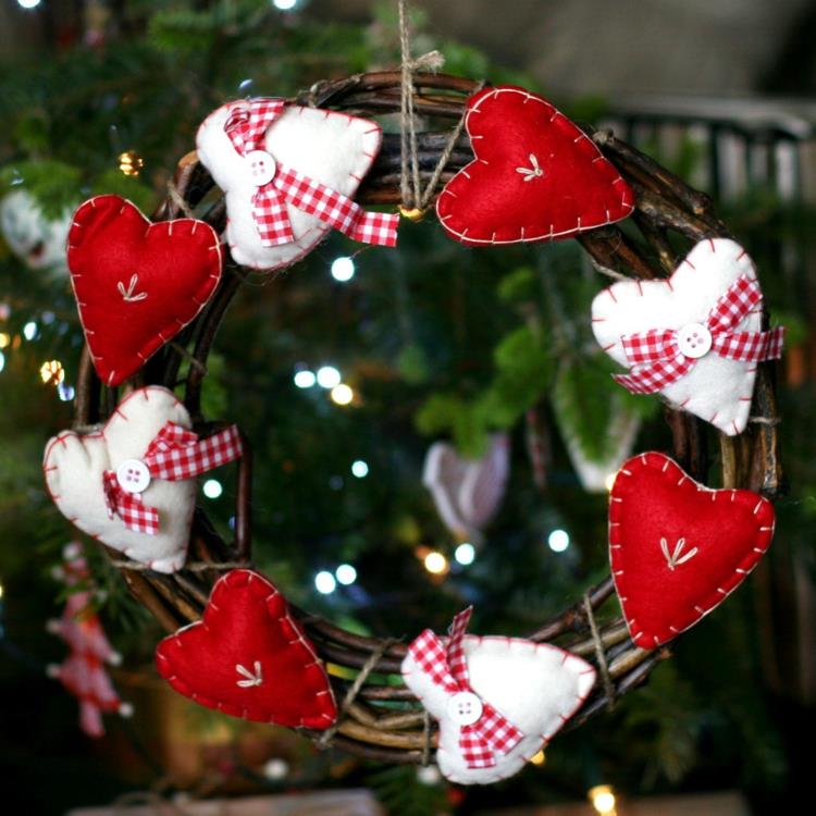 tinker advent στεφάνι μόνοι σας diy έργα ράψιμο χριστουγεννιάτικων διακοσμήσεων