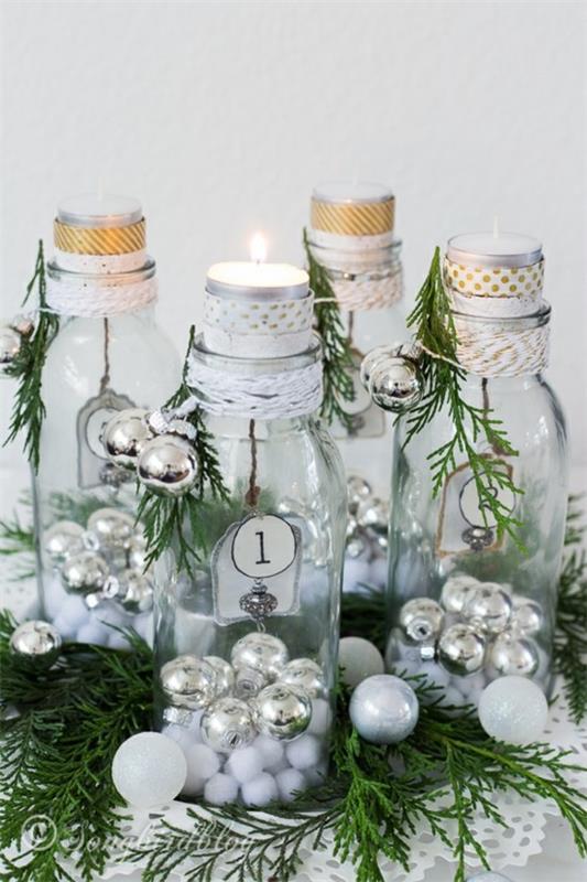 tinker advent στεφάνι μόνοι σας γυάλινα μπουκάλια χριστουγεννιάτικες μπάλες
