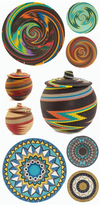 αφρικανική διακόσμηση πολύχρωμα αφρικανικά μοτίβα χρώματα