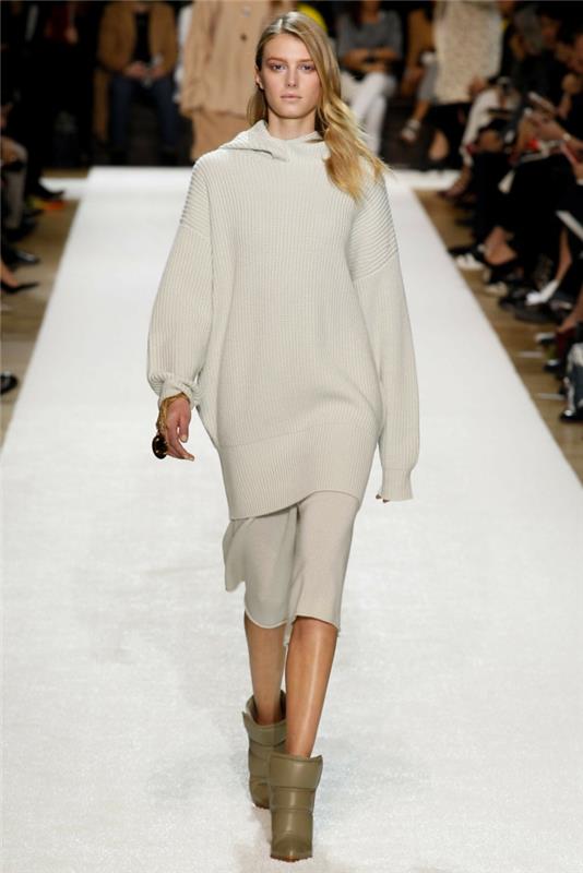 τρέχουσες τάσεις της μόδας 2016 πλεκτά γυναικεία πουλόβερ πασαρέλα μόδα μακριά πουλόβερ