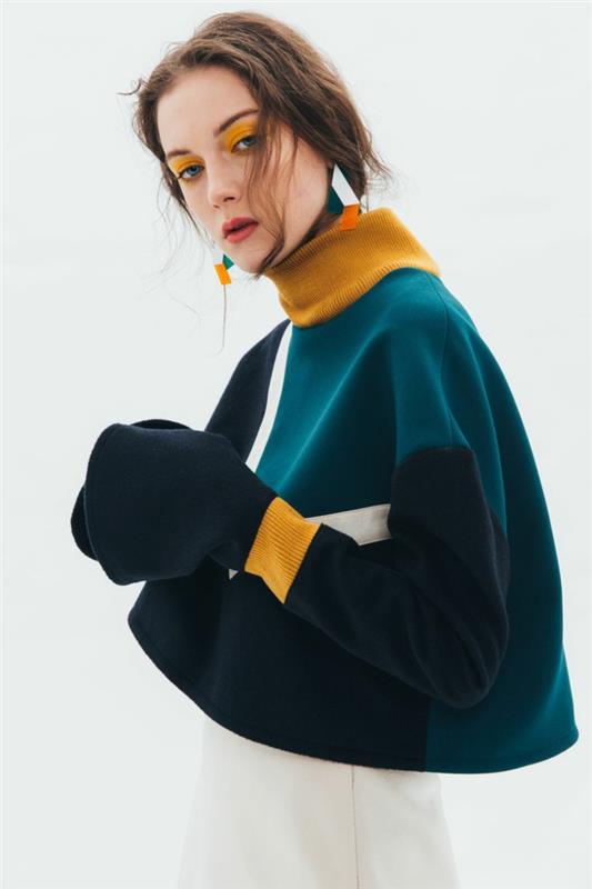 τρέχουσες τάσεις της μόδας 2016 πλεκτά χρώματα γυναικεία πουλόβερ