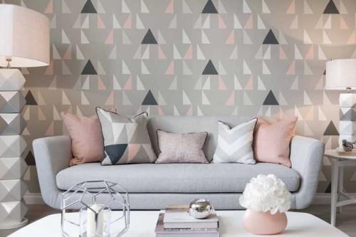 Ταπετσαρία Akzent σχεδιασμός τοίχου καναπέ εσωτερική διακόσμηση