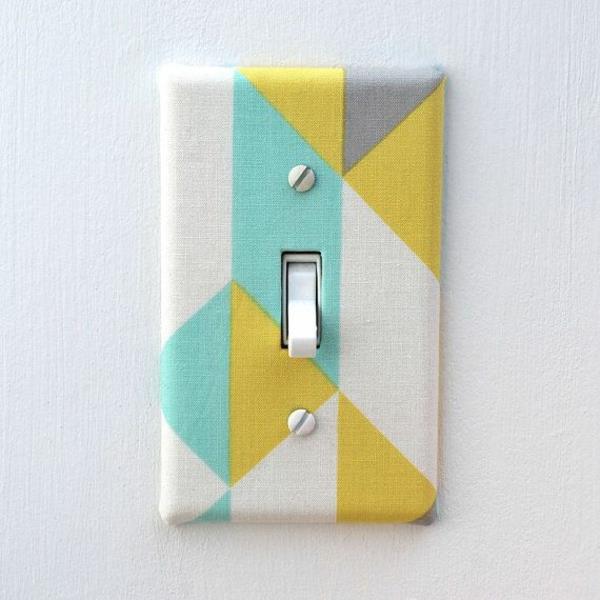 παλιός διακόπτης DIY γεωμετρία χρώματος