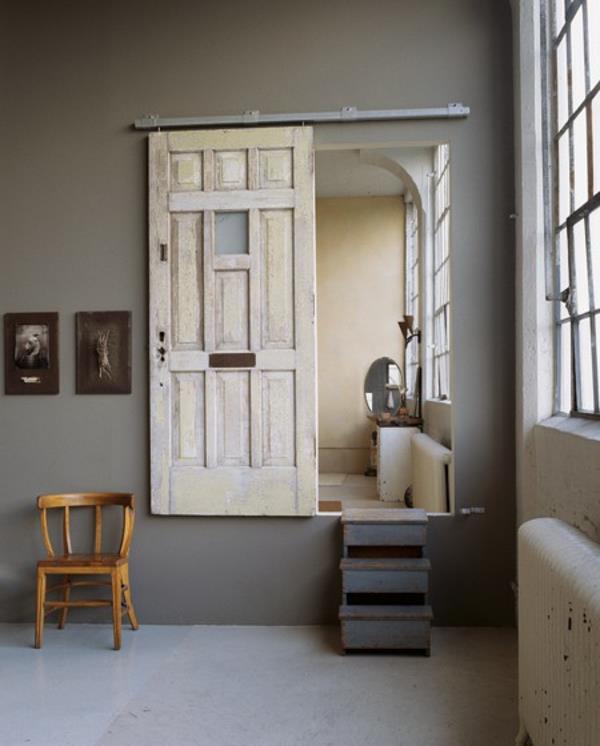 παλιές πόρτες ανακυκλώνουν diy διακοσμητικά αντικείμενα λευκό