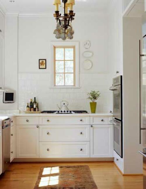 ντεμοντέ πλακάκια κουζίνας καθρέφτης κουζίνας γυαλιστερό λευκό