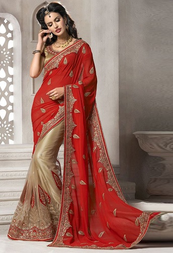 Net Zari Saree