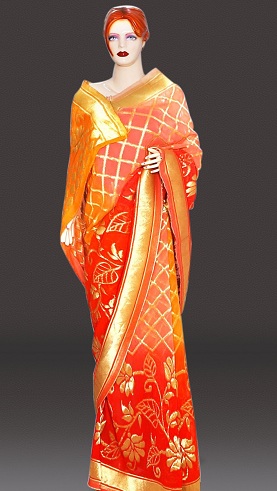 Zari tikrina Saree