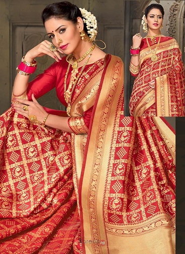 Nuotakos Zari Work Saree