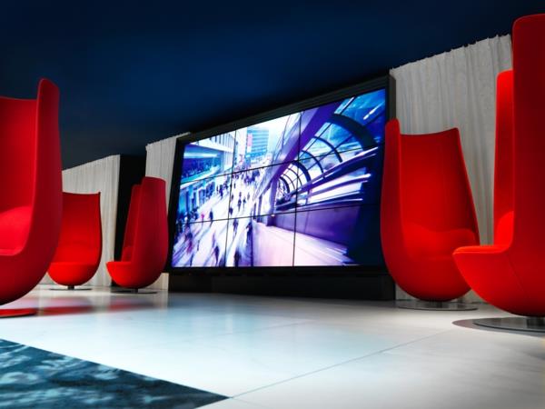 Άμστερνταμ σημεία ενδιαφέροντος andaz tv room μοντέρνες κόκκινες πολυθρόνες