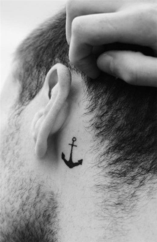 τατουάζ πίσω από το αυτί τατουάζ