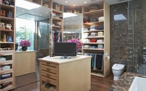 γκαρνταρόμπα σχεδιασμός κομψό ξύλινο μπάνιο τουαλέτα υπολογιστή καθρέφτη τοίχο