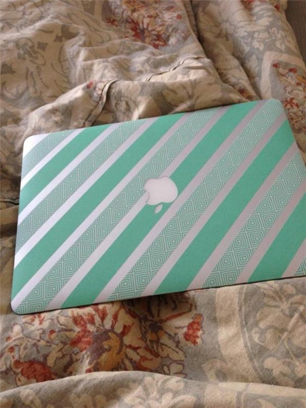 διακοσμήστε το Apple Macbook air με ταινία washi