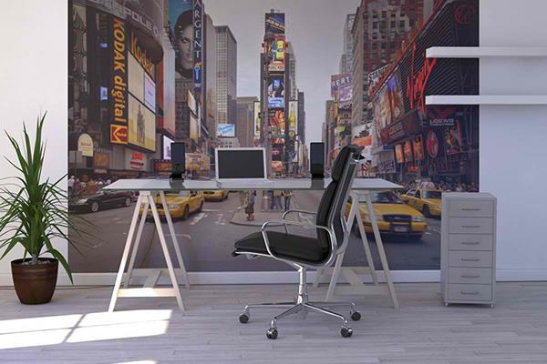 μελέτη μελέτης σπίτι τοίχου γραφείο σχεδιασμός φωτογραφιών ταπετσαρία Νέα Υόρκη