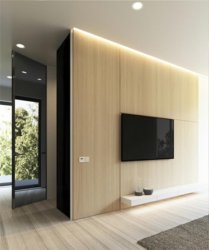 Archiplastica stoyanka σύγχρονη εσωτερική επίπλωση τοίχου τηλεόρασης σπιτιού