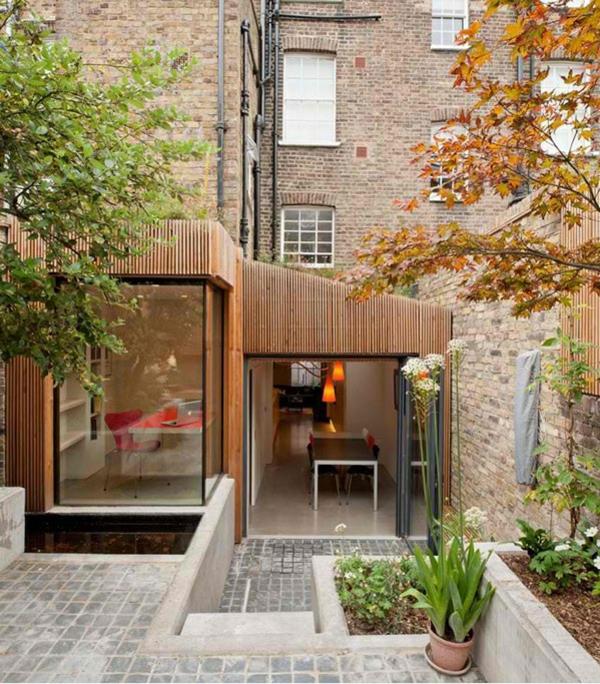 αρχιτεκτονικό σπίτι jewelbox london αυλή σύγχρονης αρχιτεκτονικής