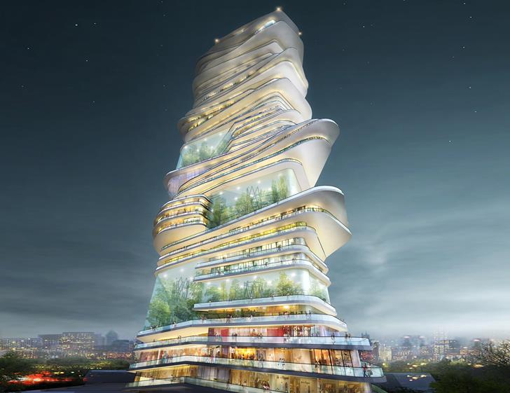 αρχιτεκτονική των μελλοντικών σύγχρονων κτιρίων