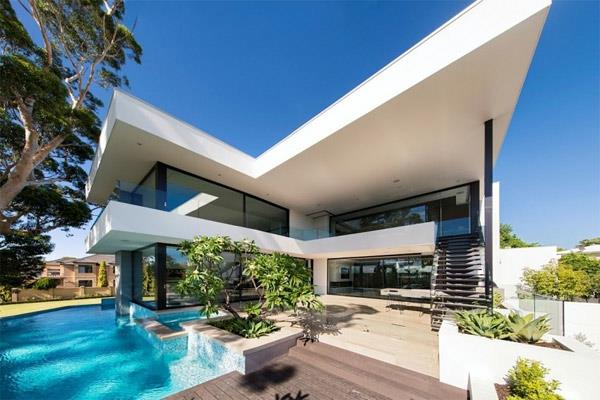 μοντέρνο σπίτι αυστραλία όμορφη θέα πισίνα