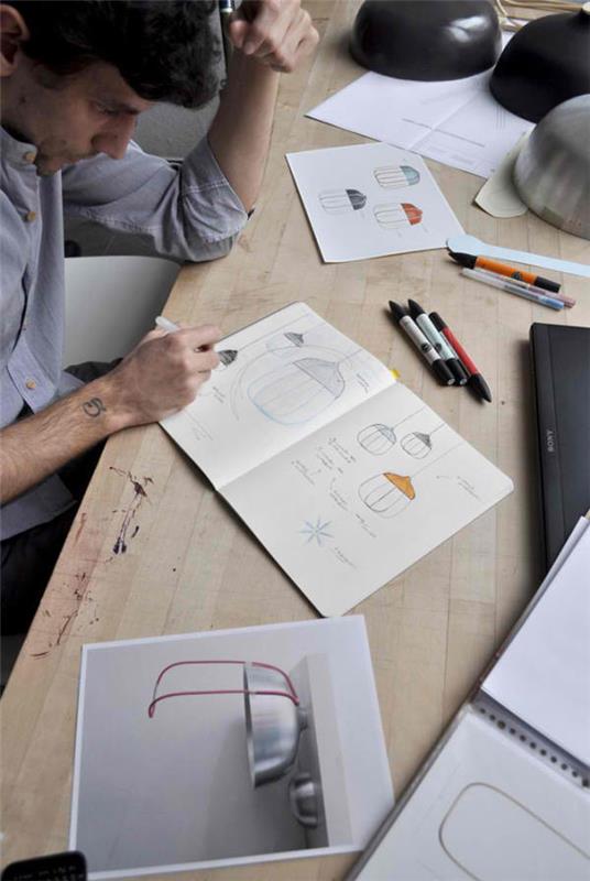 αρχιτεκτονική και σχεδιαστής κρεμαστά φώτα Tull φώτα Tommaso Caldera