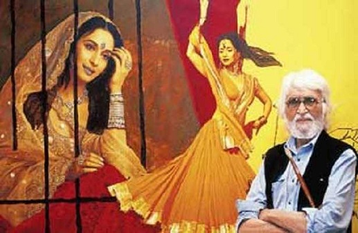 mf-hussain Madhuri Dixit Tablo