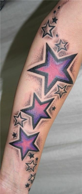 βραχίονα τατουάζ αστέρι ιδέες τατουάζ