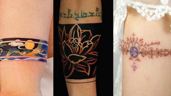 βραχιόλι τατουάζ πολύχρωμα μοτίβα demn