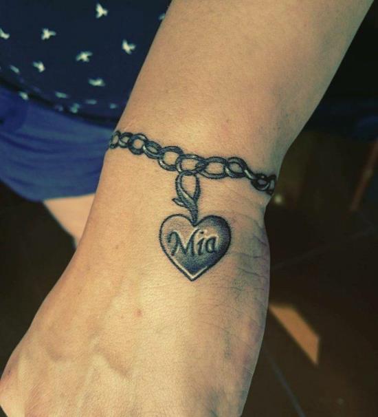 βραχιόλι τατουάζ καρδιά κοσμήματα γυναίκες