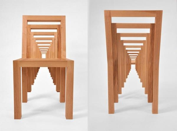 έργα τέχνης δημιουργική σχεδίαση καρέκλες παζλ μοντέλο