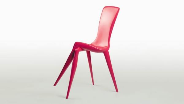 έργα τέχνης δημιουργική σχεδίαση καρέκλες ροζ μοντέλο