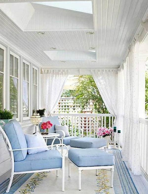 εξωτερική αρχιτεκτονική μπαλκόνι οθόνη ιδιωτικότητας λευκά έπιπλα κήπου