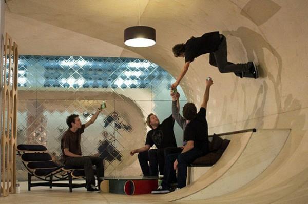 εξαιρετικά σπίτια skateboard house