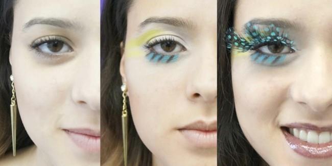 ιδέες μακιγιάζ ματιών καρναβάλι make up fasching