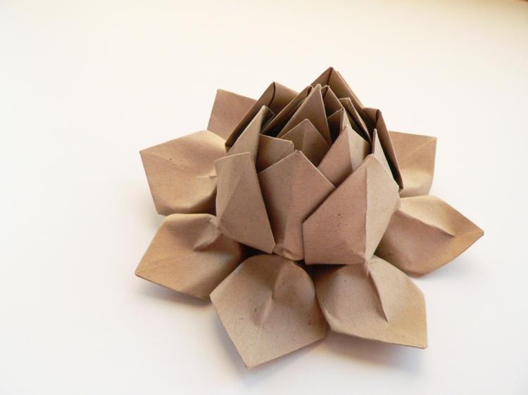 ασυνήθιστες ιδέες δώρων DIY δώρα origami λουλούδι