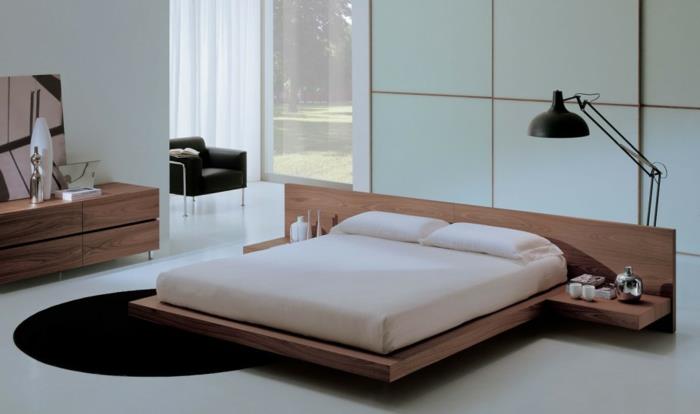 φανταχτερά κρεβάτια κρεμαστά πλωτά κρεβάτια ανοιχτό ξύλινο πλαίσιο για εξετάσεις