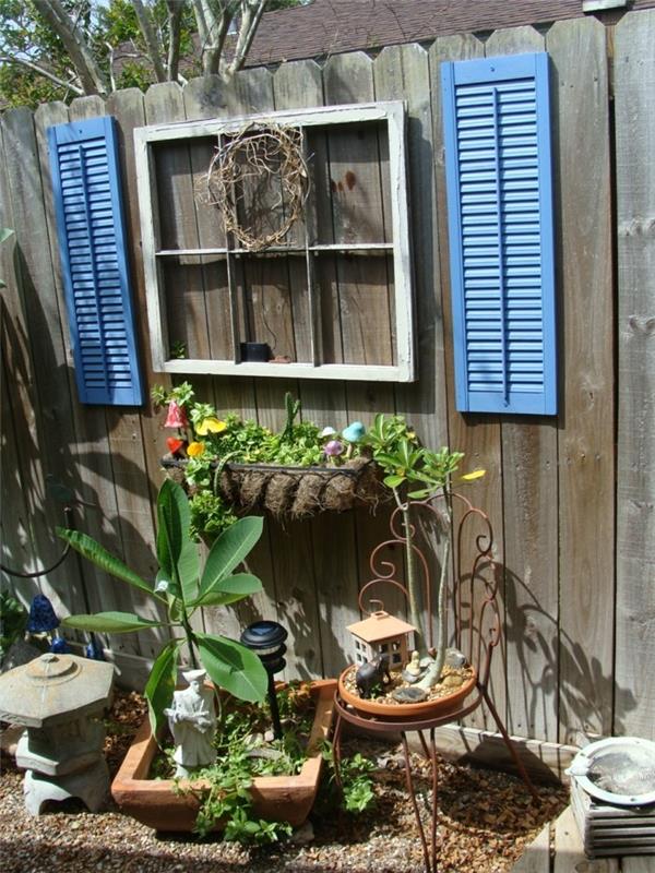 οι ασυνήθιστες διακοσμήσεις κήπου κάνουν ιδέες για φράχτες κήπου μόνοι σας