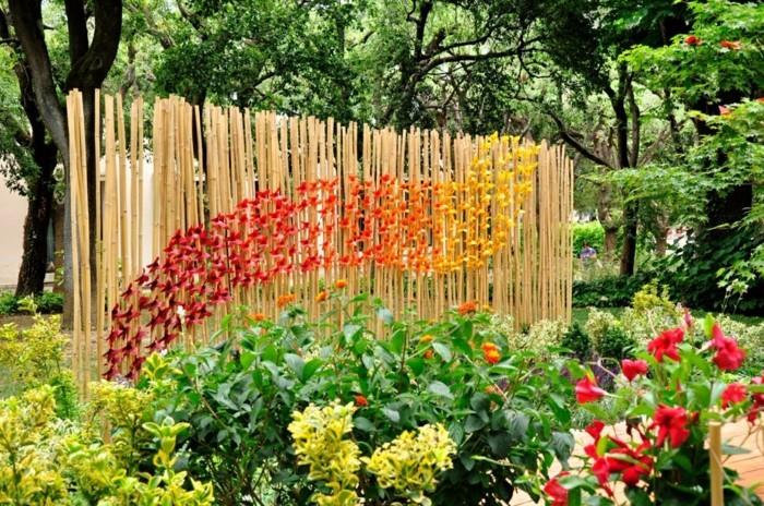 Φτιάξτε μόνοι σας ασυνήθιστες διακοσμήσεις κήπου διακοσμήστε τον φράκτη του κήπου με origami