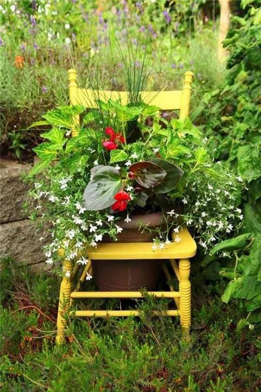 φτιάξτε μόνοι σας ασυνήθιστες διακοσμήσεις κήπου ιδέες ανακύκλωσης diy διακόσμηση βεστιάριο φτιάξτε μόνοι σας καρέκλες